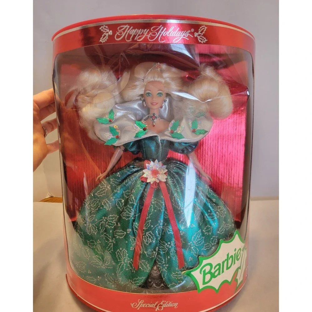 1995‎ Holiday Barbie Special Edition Emerald Green Dress Collectible NRFB